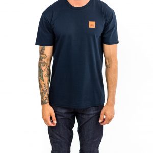 CLUTCH MOTO ICON TEE NAVY FRONT