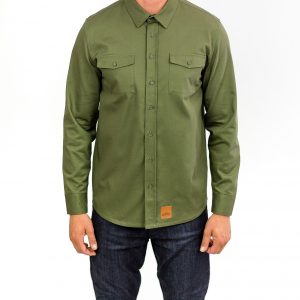 CLUTCH MOTO RECON SHIRT MILITARY GREEN FRONT