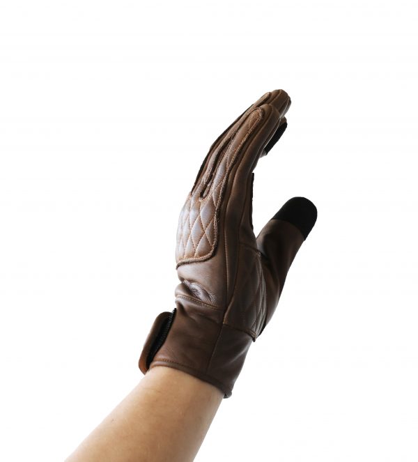 Liberta-Moto-Kiwi-Gloves-Brown-Side